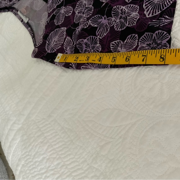 SAG HARBOR, BLACK AND PURPLE KNIT SKIRT SET, SIZE:L/G - Picture 8 of 11